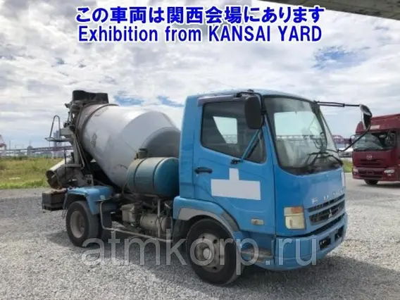 Автобетоносмеситель Mitsubishi Fuso кузов FK71R г 2006 миксер MR1640 грузопод 3,83 тн пробег 220 402 км 2019 года б/у