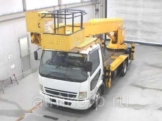 Автовышка Mitsubishi Fuso кузов FK71D г 2007 вышка Tadano AT-270TG подъем люльки 29.5 м пробег 41 т.км 2019 года б/у