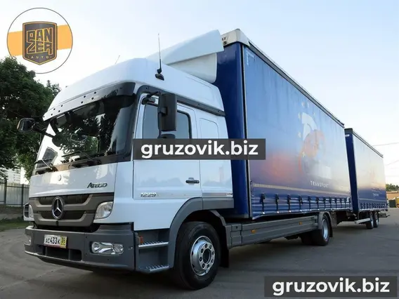 Тентованный грузовик Mercedes-Benz Atego 1229L 2013 года б/у фото 9