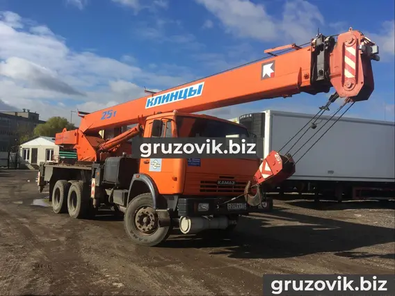 Автокран Клинцы КС-55713-1К-2 Камаз 65115-62 2013 года б/у фото 2