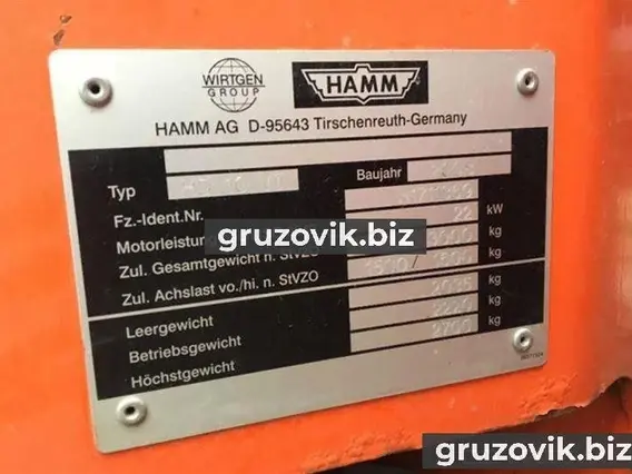Дорожный каток HAMM HD10VT 2008 года б/у фото 2