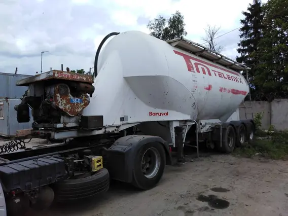 Полуприцеп-цементовоз Baryval CB/3AL 2007 года б/у фото 5