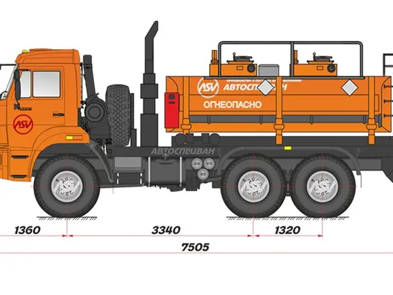 Бензовоз Камаз 5350-3014-42 2018 года новый