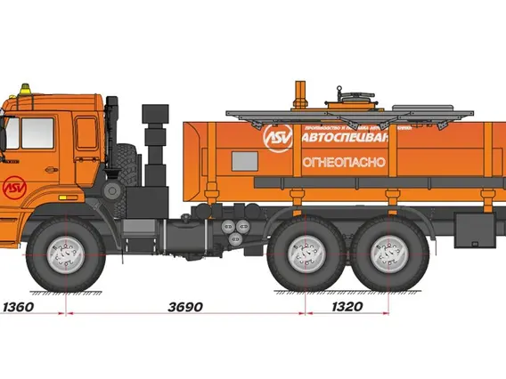 Автотопливозаправщик Камаз 43118-10 2018 года новый