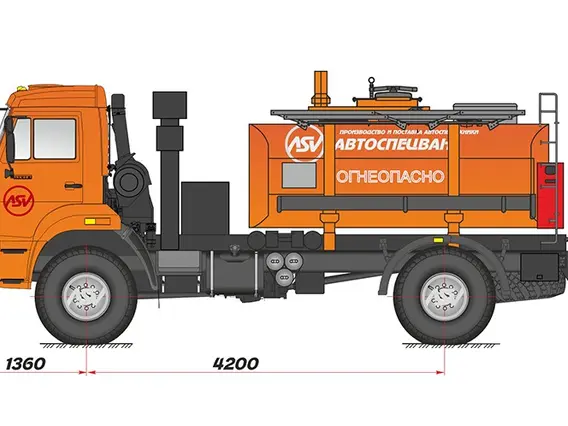 Автотопливозаправщик Камаз 42502 2018 года новый