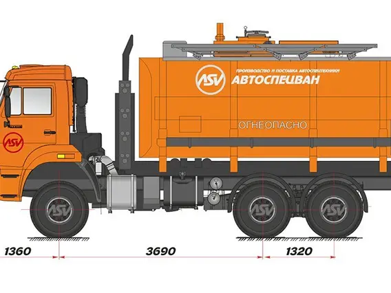 Бензовоз Камаз 65222-53 2019 года новый