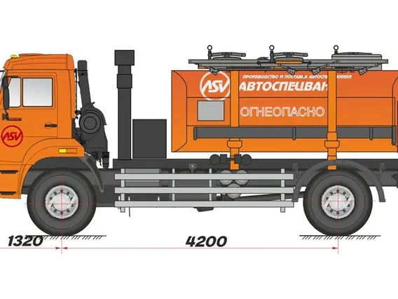 Бензовоз Камаз 43253 2019 года новый