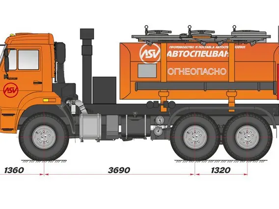 Бензовоз Камаз 5350-66 2019 года новый