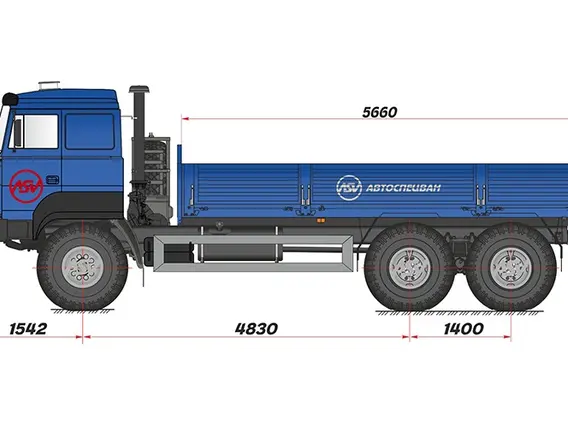 Бортовой Урал 4320-3971-80М 2018 года новый