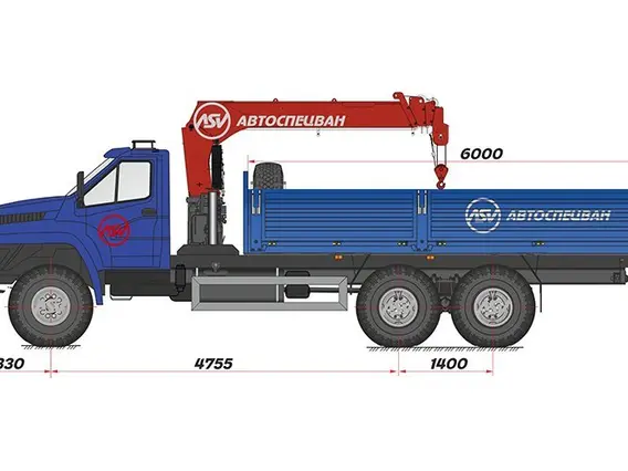 Самопогрузчик Урал 4320-6952-74Г38 NEXT 2018 года новый