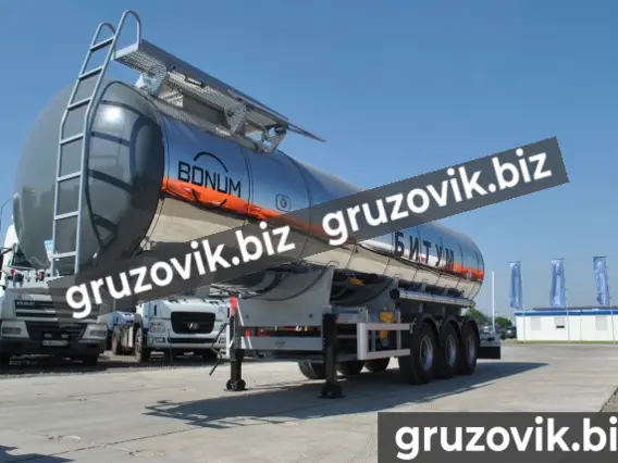 Полуприцеп битумовоз/нефтевоз Полуприцеп цистерна битум Bonum - 28м3  новый фото 2