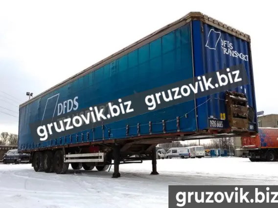 Шторный полуприцеп Krone SDP 27 2003 года б/у фото 8
