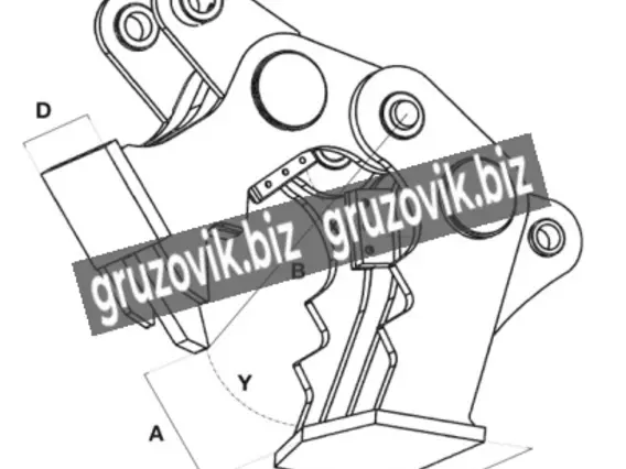 Навесное оборудование Бетонолом (крашер) для экскаватора 2019 года б/у фото 3