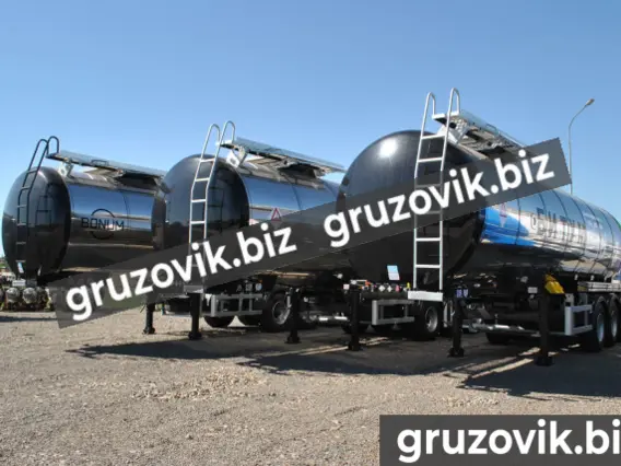 Полуприцеп битумовоз/нефтевоз Полуприцеп цистерна битум Bonum - 28м3  новый фото 2