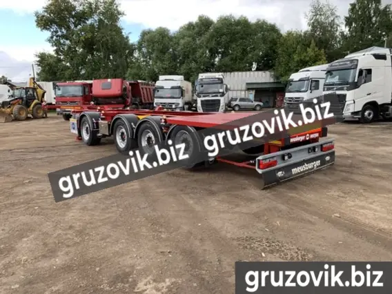 Полуприцеп-контейнеровоз Meusburger Новтрак 2020 года новый фото 3