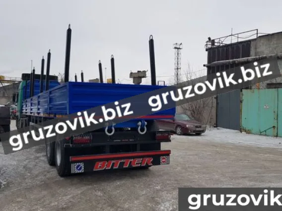 Бортовой Bitter полуприцеп-лесовоз 2020 года новый фото 3