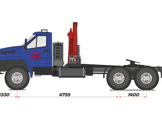 Тягач с КМУ Урал Next 4320-6952-74Г38 2018 года новый
