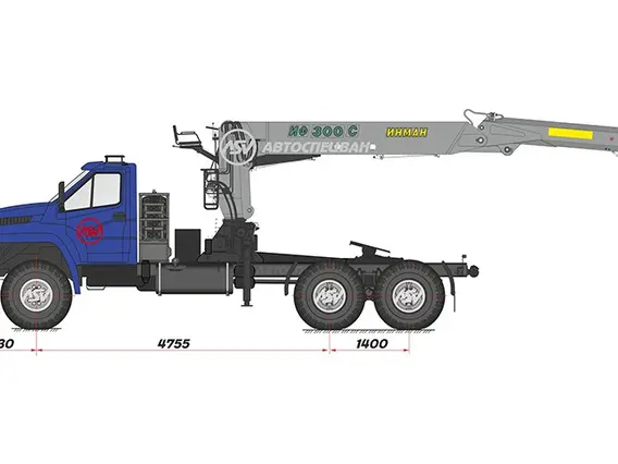 Тягач с КМУ Урал Next 4320-6952-74Г38 2018 года новый
