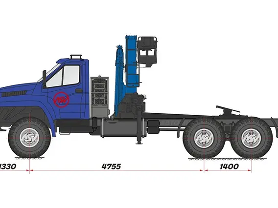 Тягач с КМУ Урал Next 4320-6952-72Г38 2018 года новый