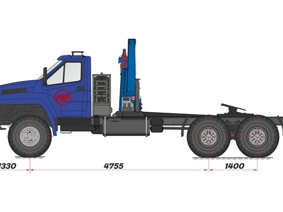 Тягач с КМУ Урал Next 4320-6952-74Г38 2018 года новый