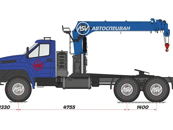 Тягач с КМУ Урал Next 4320-6952-74Г38 2018 года новый фото 2