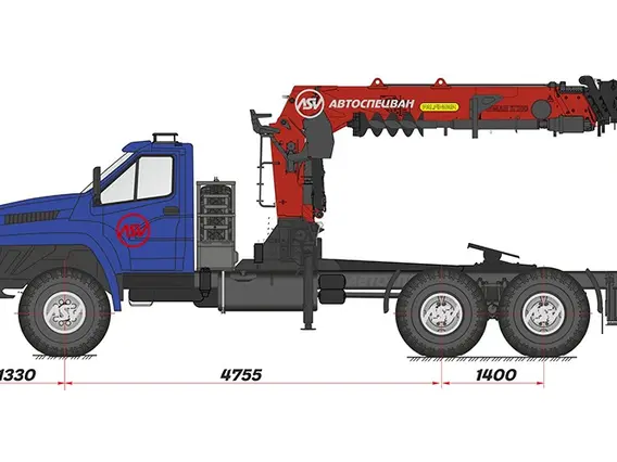 Тягач с КМУ Урал Next 4320-6952-72Г38 2018 года новый