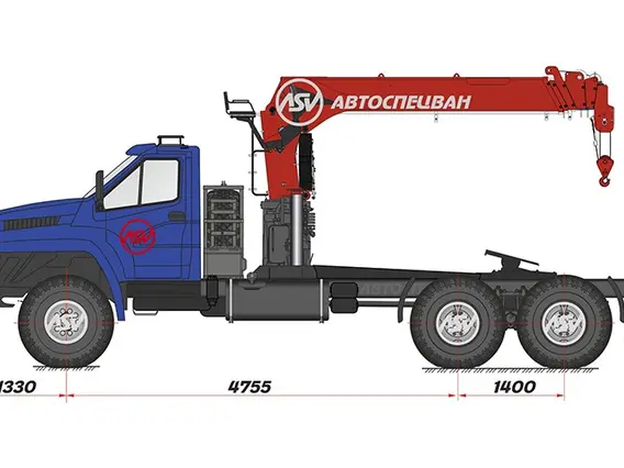 Тягач с КМУ Урал Next 4320-6952-72Г38 2018 года новый