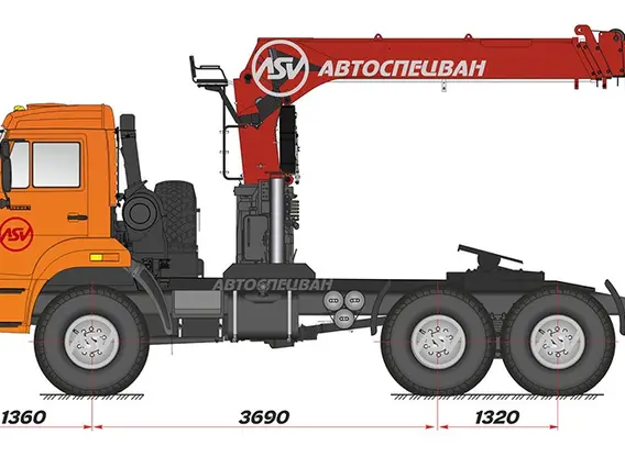 Тягач с КМУ Камаз 43118-3027-46 2018 года новый фото 2