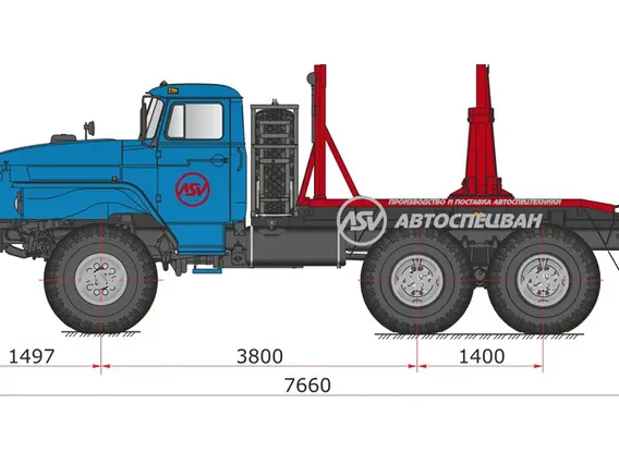 Лесовоз с КМУ Урал 5557-72М 2018 года новый