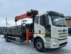 Самопогрузчик FAW J6 с КМУ Hangil HGC756 2025 года новый
