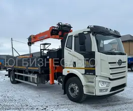 Самопогрузчик FAW J6 с КМУ Hangil HGC756 2025 года новый