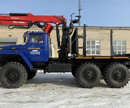 Лесовоз с КМУ Лесовоз  Урал 5557 с КМУ  2008 года б/у фото 3