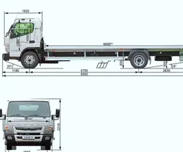 Шасси Шасси  Mitsubishi FUSO CANTER TF 2025 года новый фото 3