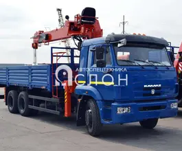 Самопогрузчик Камаз 65117 с КМУ Kanglim 1256GII 2025 года новый фото 2