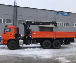 Самопогрузчик Камаз 43118 с КМУ HIAB 2026 года новый фото 2
