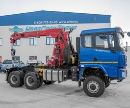 Тягач с КМУ Shacman SX32586V385 2025 года новый фото 2