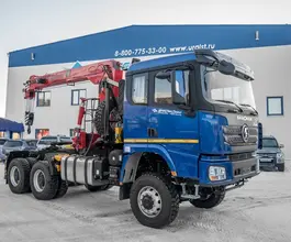 Тягач с КМУ Shacman SX32586V385 2025 года новый