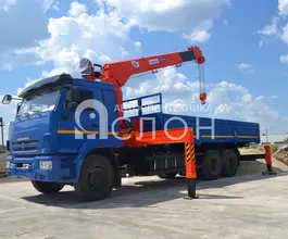 Самопогрузчик КАМАЗ 65117 с КМУ Kanglim 1256GII 2026 года новый фото 3