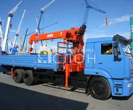 Самопогрузчик КАМАЗ 65117 с КМУ Kanglim 1256GII 2026 года новый фото 4