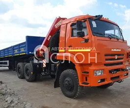 Тягач с КМУ Тягач КАМАЗ 65222 с КМУ  2026 года новый фото 2