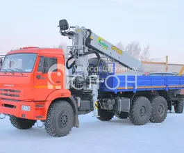Бортовой КАМАЗ 43118 с КМУ ИФ-300 2026 года новый