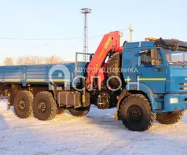 Бортовой КАМАЗ 43118 с КМУ PK-23500A 2026 года новый фото 2