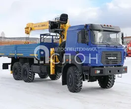 Бортовой Урал 4320 с КМУ Soosan SCS866LS 2026 года новый фото 2