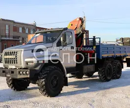 Самопогрузчик Урал 4320 NEXT с КМУ Palfinger PK18500A 2026 года новый фото 2