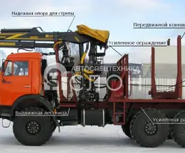 Лесовоз с КМУ Лесовоз  КАМАЗ 43118 с КМУ  2026 года новый фото 4