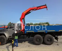 Бортовой Урал 4320 NEXT с КМУ ИМ-320 2026 года новый фото 2