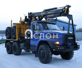 Лесовоз с КМУ Урал 5557 2025 года новый