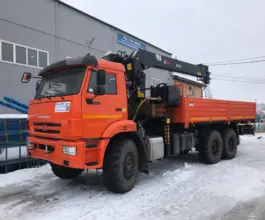 Самопогрузчик Камаз 43118 с КМУ HIAB 2026 года новый