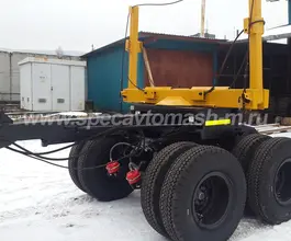 Прицеп-роспуск Прицеп роспуск лесовозный двускатный балансирный, общей массой 24т.  новый фото 3