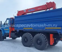 Самопогрузчик Урал 4320 с КМУ   б/у